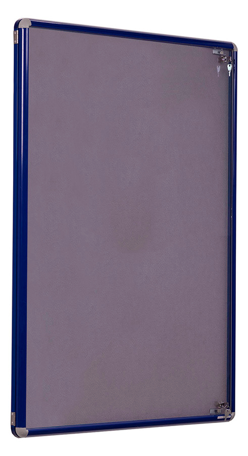 SmartShield Blue Tamperproof Noticeboard in Grey